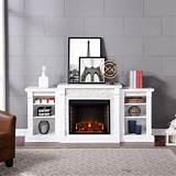 Electric Fireplace With Bookcases White Images