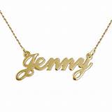 Gold Necklaces With Your Name Images