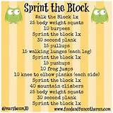 Pictures of Block Workout Exercises