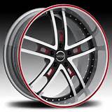 20 Inch Rims Red Photos