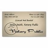 Examples Of Notary Business Cards Images