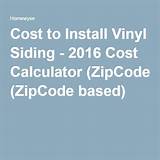 Diy Vinyl Siding Cost Calculator Pictures