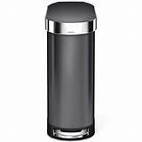 Slim Stainless Steel Trash Can Photos
