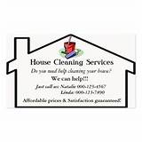 Business Card Designs For House Cleaning Images