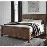 Wood Panel King Bed