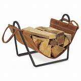 Log Holder With Leather Carrier Pictures