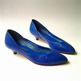 Blue Kitten Heel Shoes Pictures