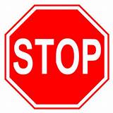 Pictures of Stop Sign Behavior Management