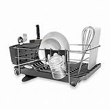 Simplehuman Dish Rack With Bamboo Knife Block Pictures