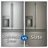Slate Vs Stainless Steel Photos