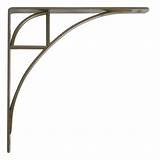 Antique Bronze Shelf Brackets