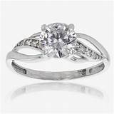 Pictures of White Gold Engagement Rings With Cubic Zirconia
