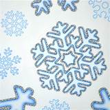 Snowflake Glitter Stickers Pictures