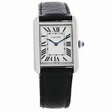 Cartier Tank Solo Stainless Steel Watch Images