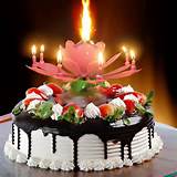 Lotus Flower Birthday Cake Candle Pictures