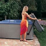 Pictures of Retractable Hot Tub Cover