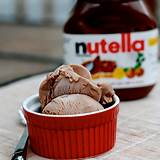 Homemade Nutella Ice Cream
