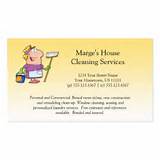 Pictures of Cleaning Services Business Cards Examples