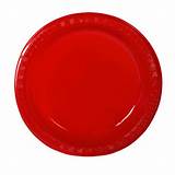 Red Plastic Dinner Plates Images