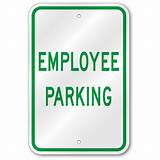 Employee Parking Signs Pictures