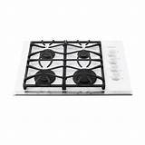 White Glass Gas Cooktop Images
