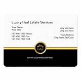 Luxury Real Estate Business Cards Photos