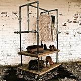 Images of Industrial Garment Rack With Shelves