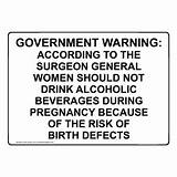 Images of Surgeon General Alcohol Warning Sticker