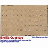 Pictures of Braille Stickers For Keyboard