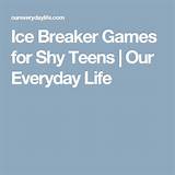 Ice Breaker Activities For Teenagers Pictures