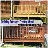 Pictures of How Long To Wait Before Staining Pressure Treated Wood Fence