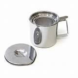 Photos of Bacon Grease Strainer Stainless Steel