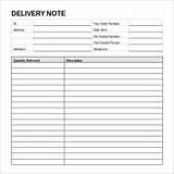 Delivery Order Format In Word