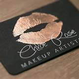 Business Cards With Rose Gold Foil