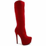Red High Heel Boots Images