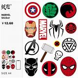 Marvel Superhero Stickers Images