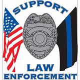 Law Enforcement Flag Sticker Photos