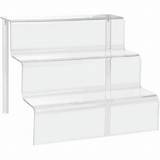Pictures of Acrylic Display Shelf With Stairway Design