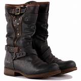 Pictures of Womens Biker Boots Cheap