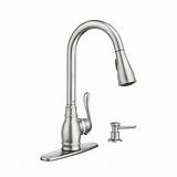 Images of Aquasource Stainless Steel 1 Handle Pull Down Kitchen Faucet