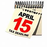 Pictures of Business Tax Return Deadline