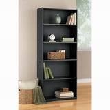 Photos of 5 Shelf Black Bookcase
