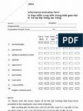 Pictures of Salesperson Performance Evaluation Form