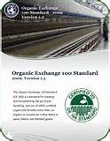 Organic Exchange Certification