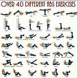 Images of Fitness Exercises Core
