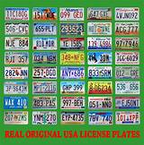 All 50 States License Plates Photos