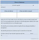Power Of Attorney Blank Form Print For Free Images