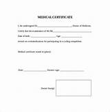 Pictures of Medical Certificate Format