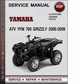 Images of 2013 Yamaha Grizzly 700 Service Manual
