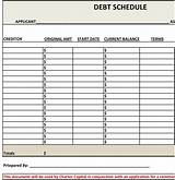 What Is A Business Debt Schedule Images